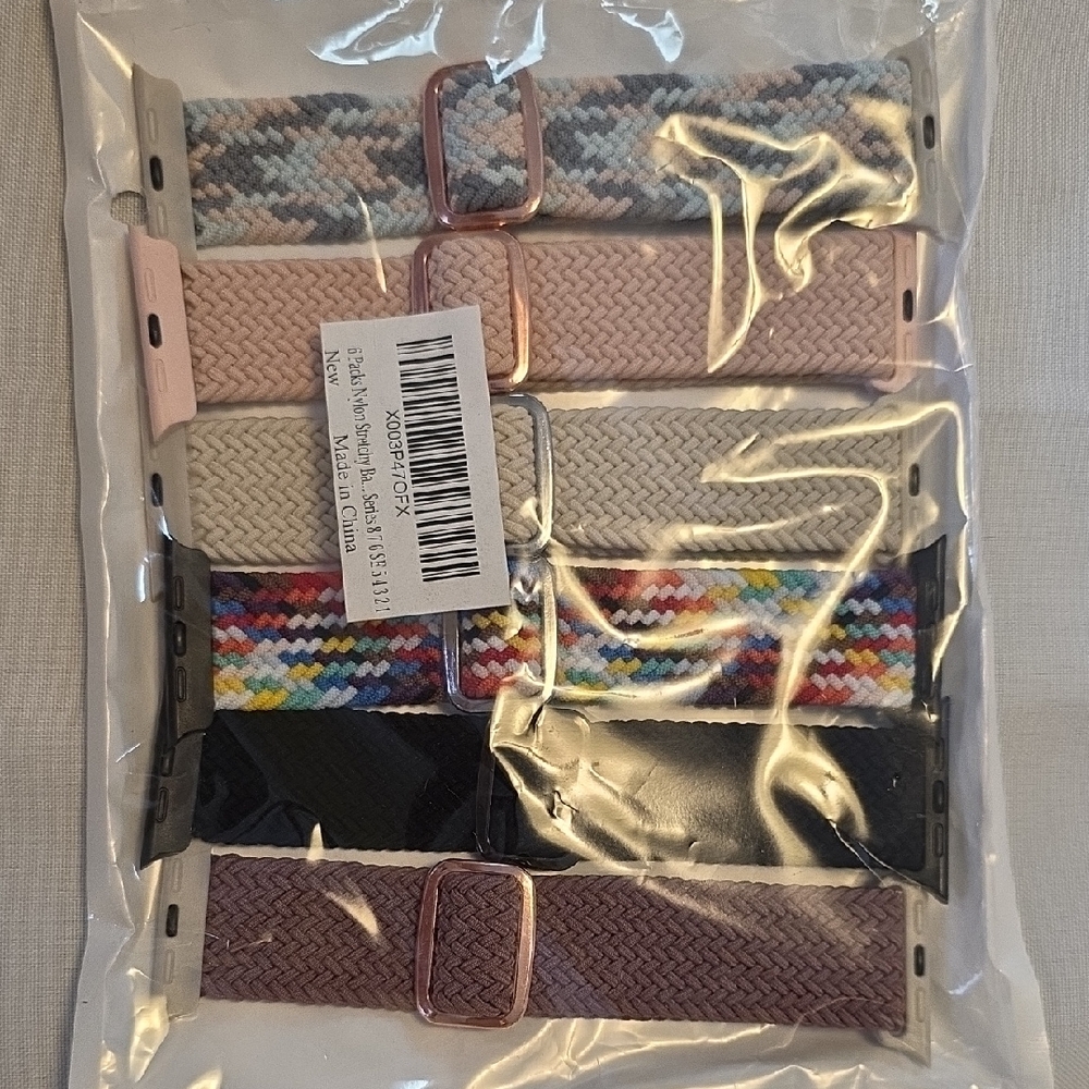 Multicolor Braided Watch Band Set